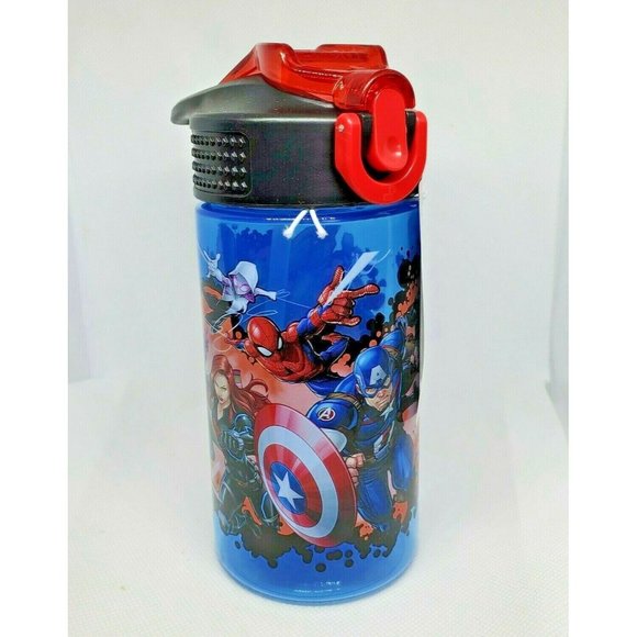 Zak Leak Proof Push Button Lid BPA Free 16 Ounce Marvel Hero's Tumbler Cup - Picture 5 of 11